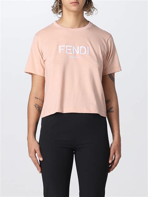 fendi pink t shirt|fendi peekaboo t shirt.